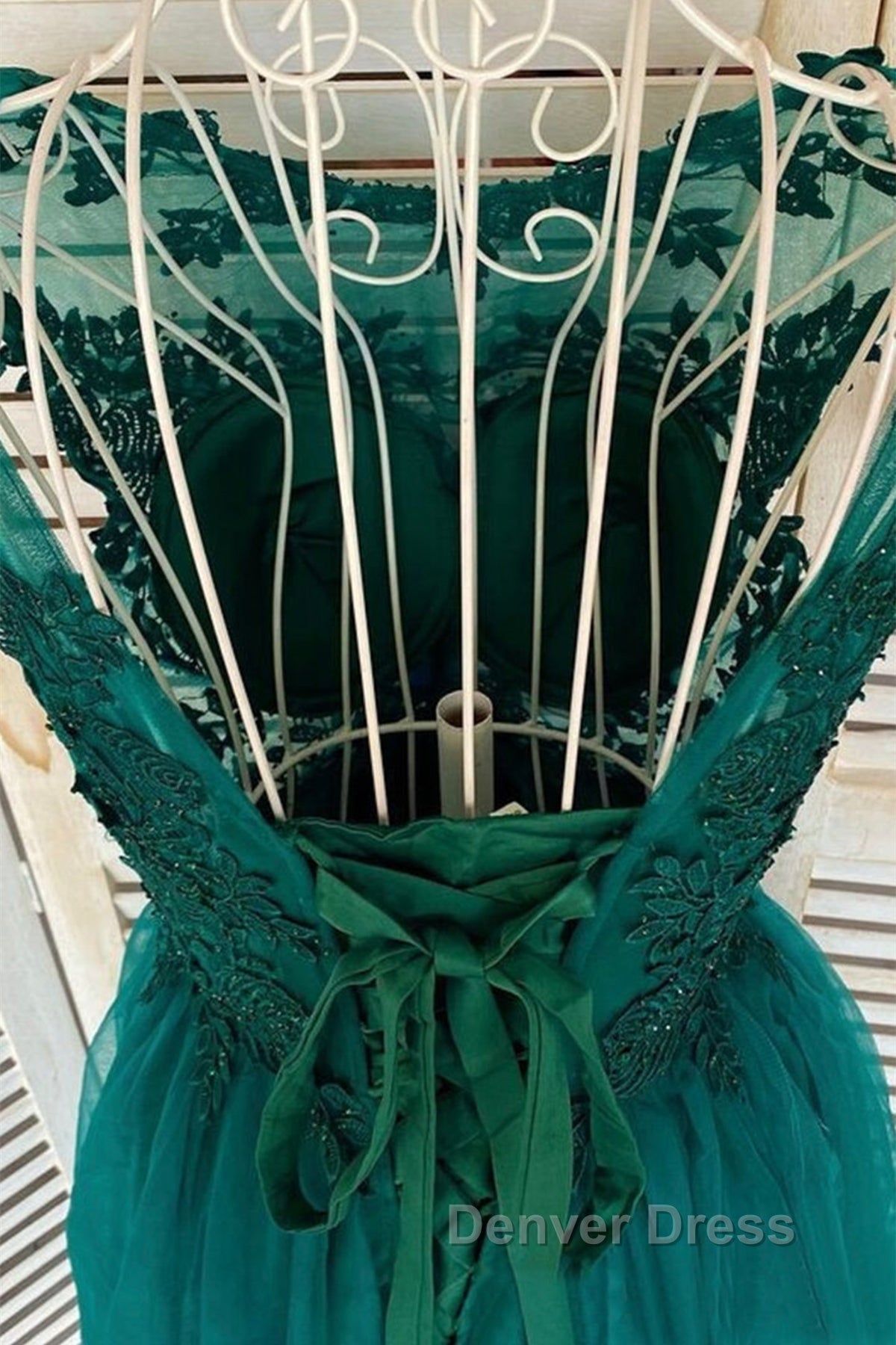 Round Neck Beaded Green Lace Short Prom Homecoming Dress, Short Green Lace Prom Graduation Prom Dresses