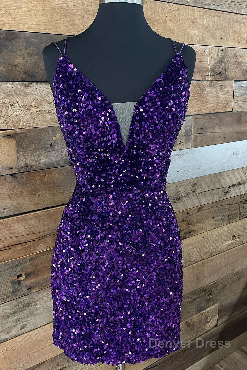 Royal Blue Criss Cross Straps Sequins Tight Short Hoco Dresses