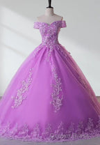 Royal Blue Lace Off the Shoulder Quinceanera Dresses with Flowers