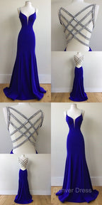 Royal Blue Prom Dress For Teens, Prom Dresses, Graduation School Prom Gowns