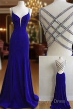 Royal Blue Prom Dress For Teens, Prom Dresses, Graduation School Prom Gowns