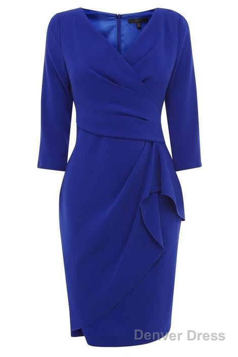 Royal Blue Satin Homecoming Dresses Main image