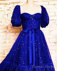 Royal Blue Starry Dress
