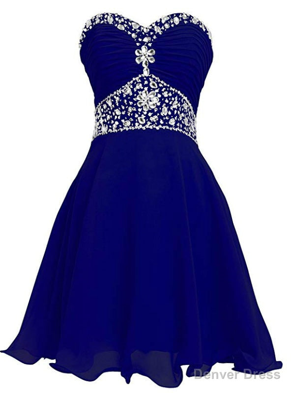 Royal Blue Tule Halter Appliques Knee Length Homecoming Dresses Main image