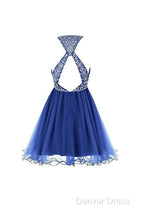 Royal Bule Tulle Homecoming Dresses  Short Prom Gowns