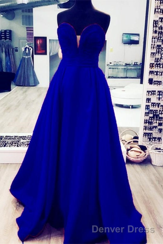 Ruched Sweetheart Long Taffeta Floor Length Prom Dresses