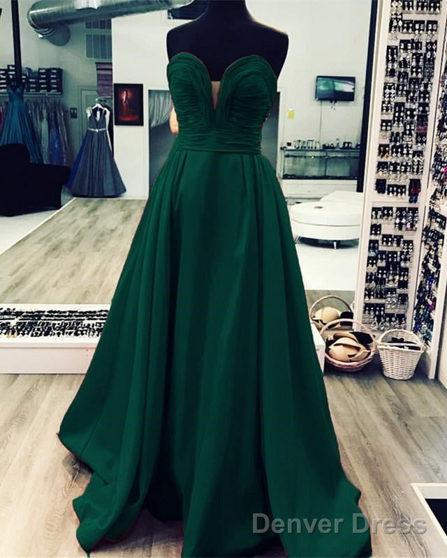 Ruched Sweetheart Long Taffeta Floor Length Prom Dresses