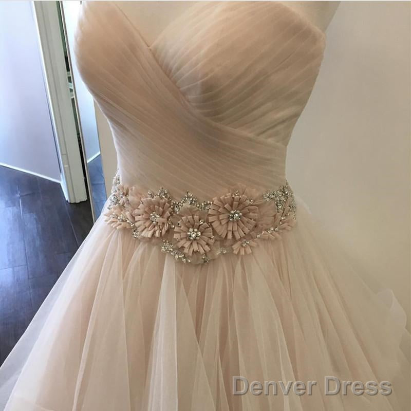 Ruched Sweetheart Ruffles Skirt Blush Pink Wedding Dresses Ball Gowns Main image