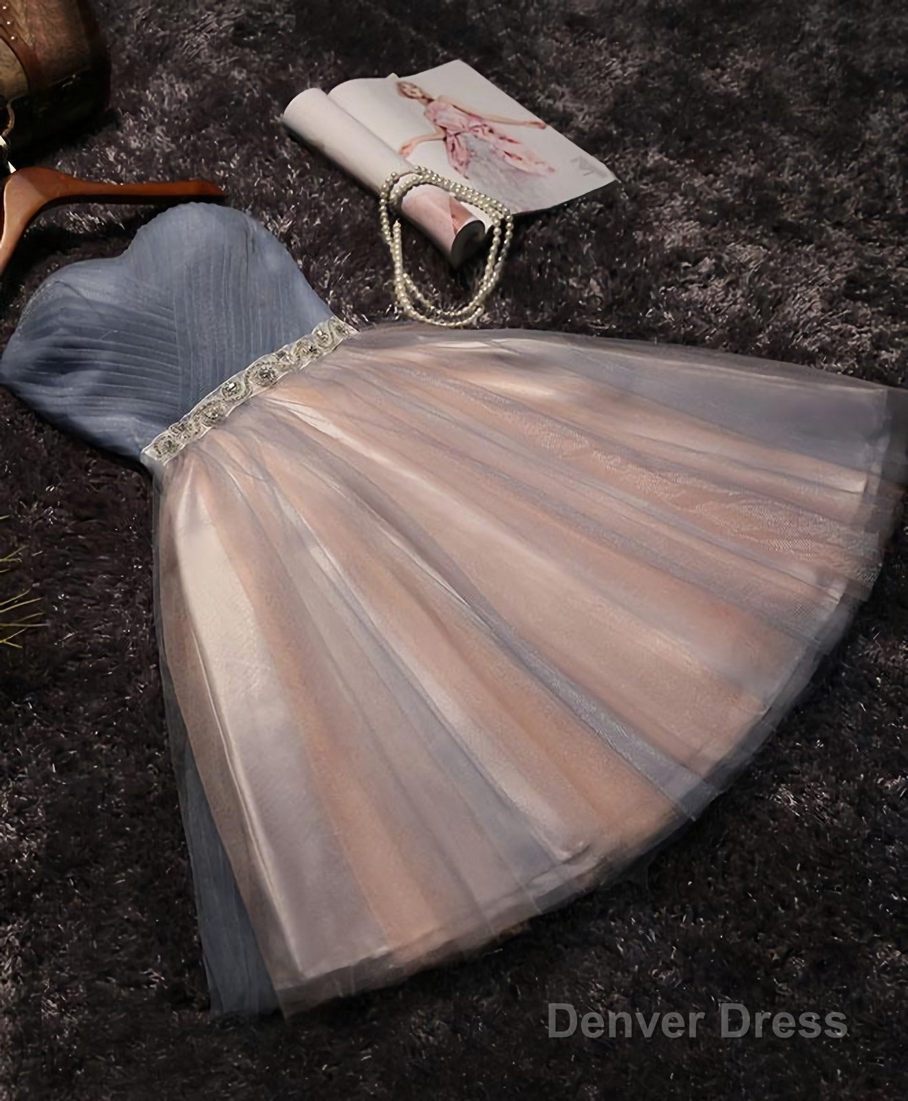 Cute A Line Sweetheart Neck Short Prom Dress, Homecoming Dresses Main image