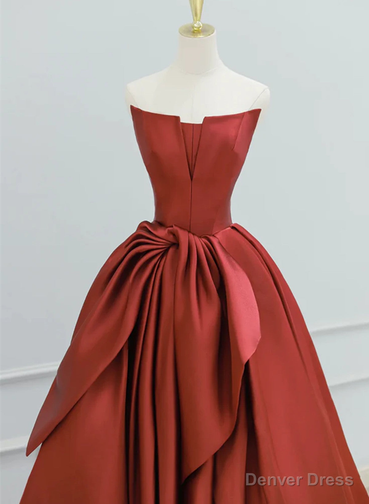 Satin Long Simple Prom Dress Prom Dress, Satin Lace up Prom Dresses