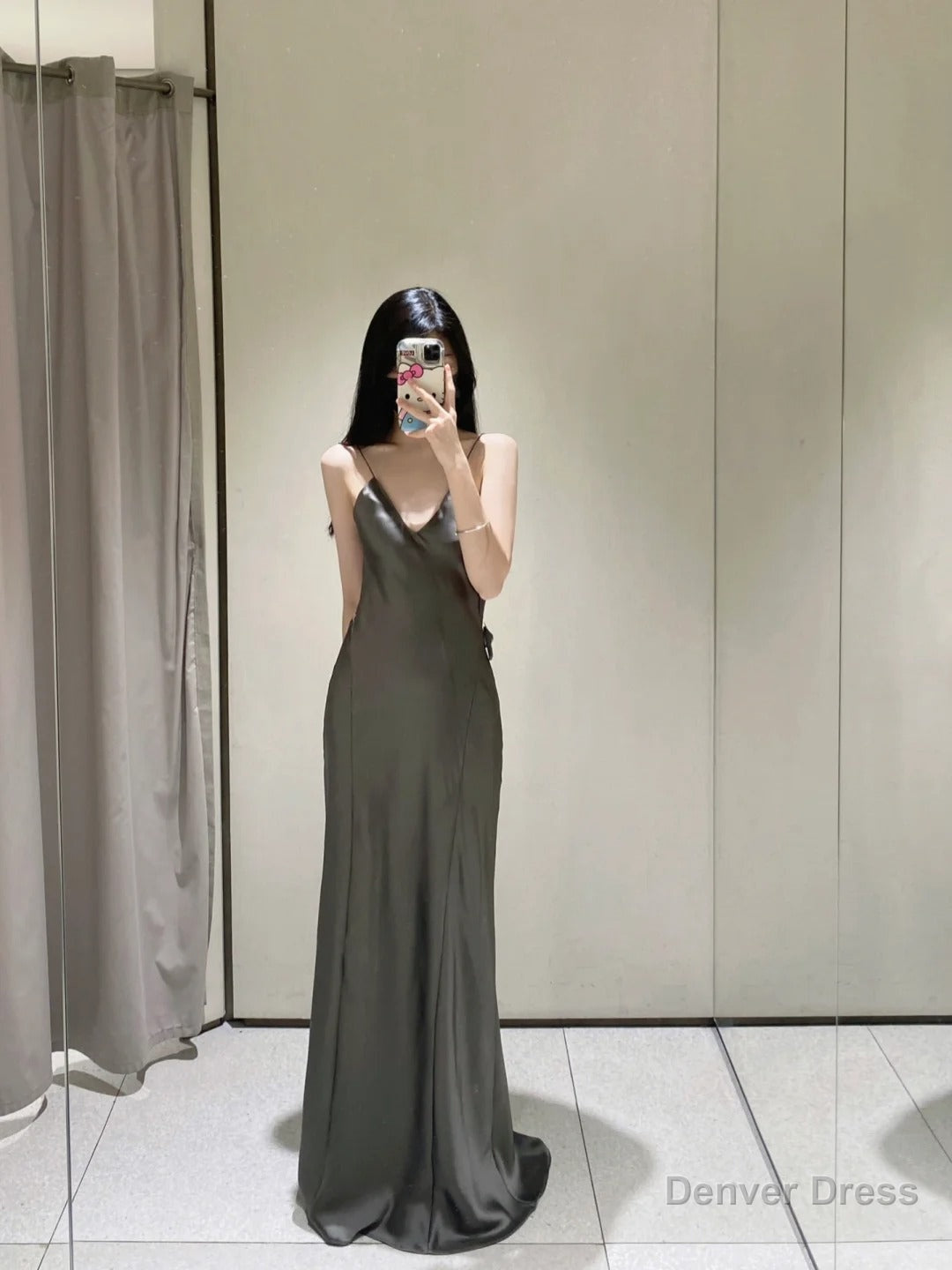 Satin Prom Dress Long Beautiful Prom Dress For Girl, Y2K Outfits Dresses Stores Near Me Main image