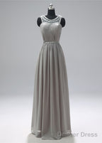 Scoop Neck Sleeveless Beading Prom Dresses