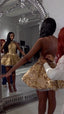 Sequin Backless Homecoming Dresses 17Th Birthday Outfits