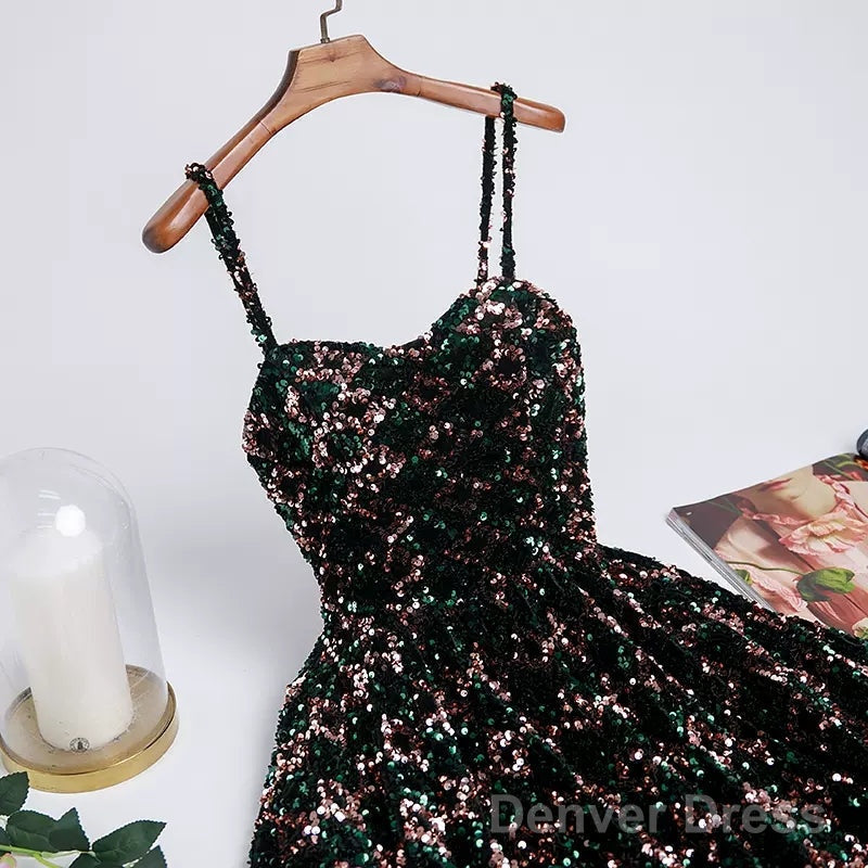 Sequin Hoco Dress Short Homecoming Dresses Secondary image