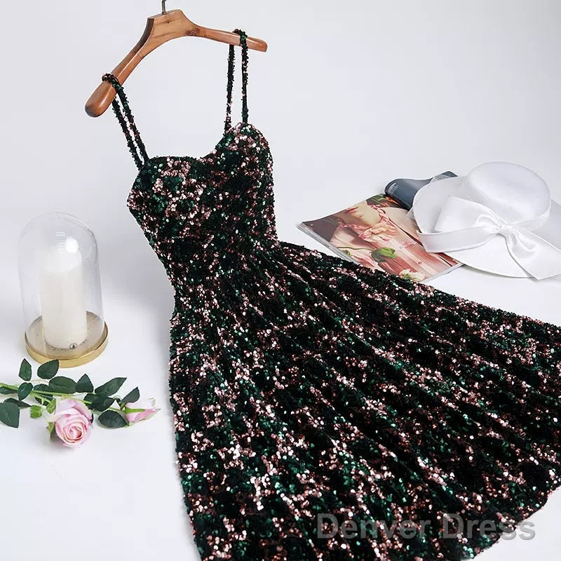 Sequin Hoco Dress Short Homecoming Dresses