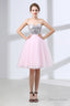 Sequin Lace & Tulle Sweetheart Neckline Short Length A Line Bridesmaid Dresses