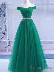 Sequins Burgundy Long Off The Shoulder Prom Dress