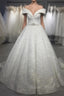 Sequins Wedding Dresses Off The Shoulder Crystal Belt