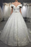 Sequins Wedding Dresses Off The Shoulder Crystal Belt
