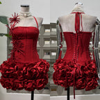 Sexy Sheath Halter Black Sleeveless Mini Short Prom 8Th Grade Homecoming Dress Summer Middle School Hoco Dresses Homecoming Outfits Birthday Outfit