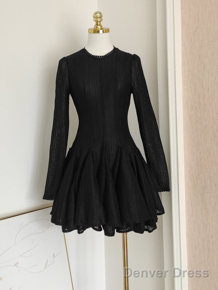 Sexy A Line Scoop Neckline Black Holiday Dress Travel Vacation Dresses Short Birthday Dress Main image