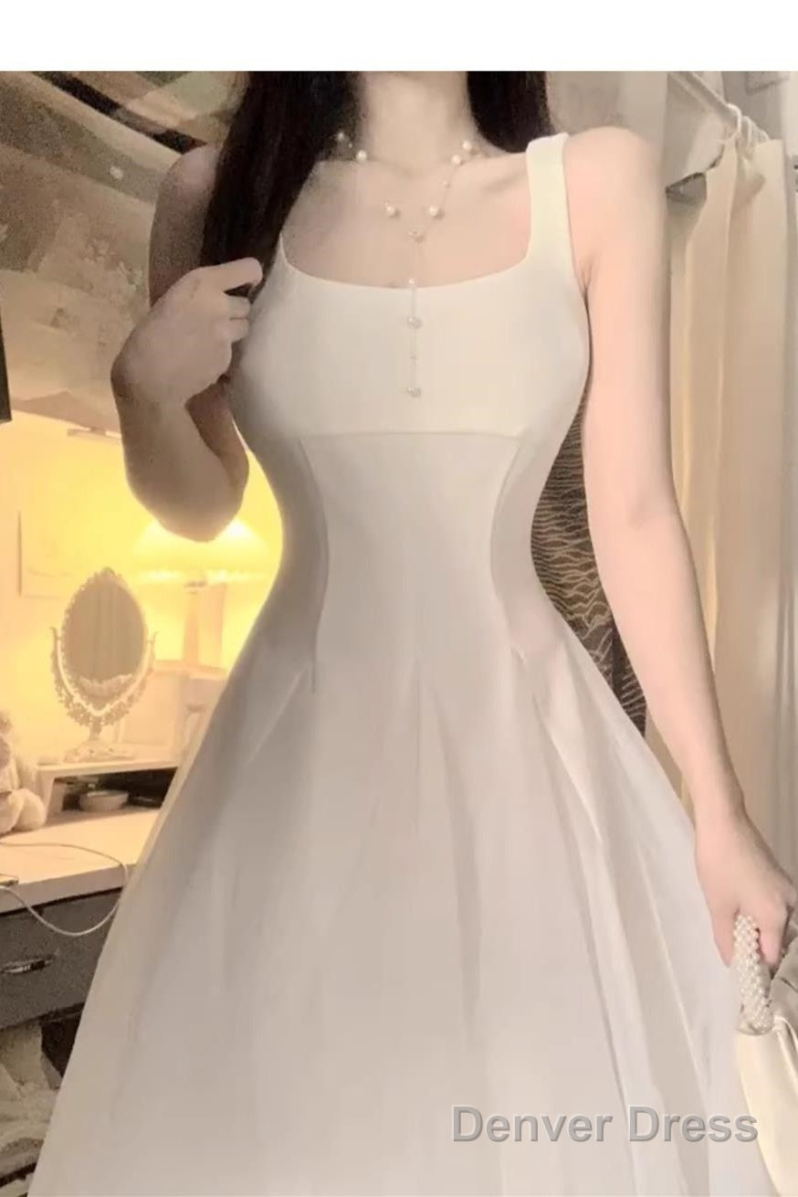 Sexy A Line Square Neckline Prom Dress Holiday Dress Night Dresses Birthday Outfits