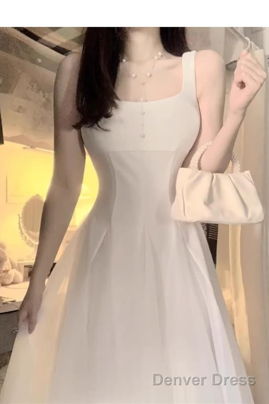 Sexy A Line Square Neckline Prom Dress Holiday Dress Night Dresses Birthday Outfits