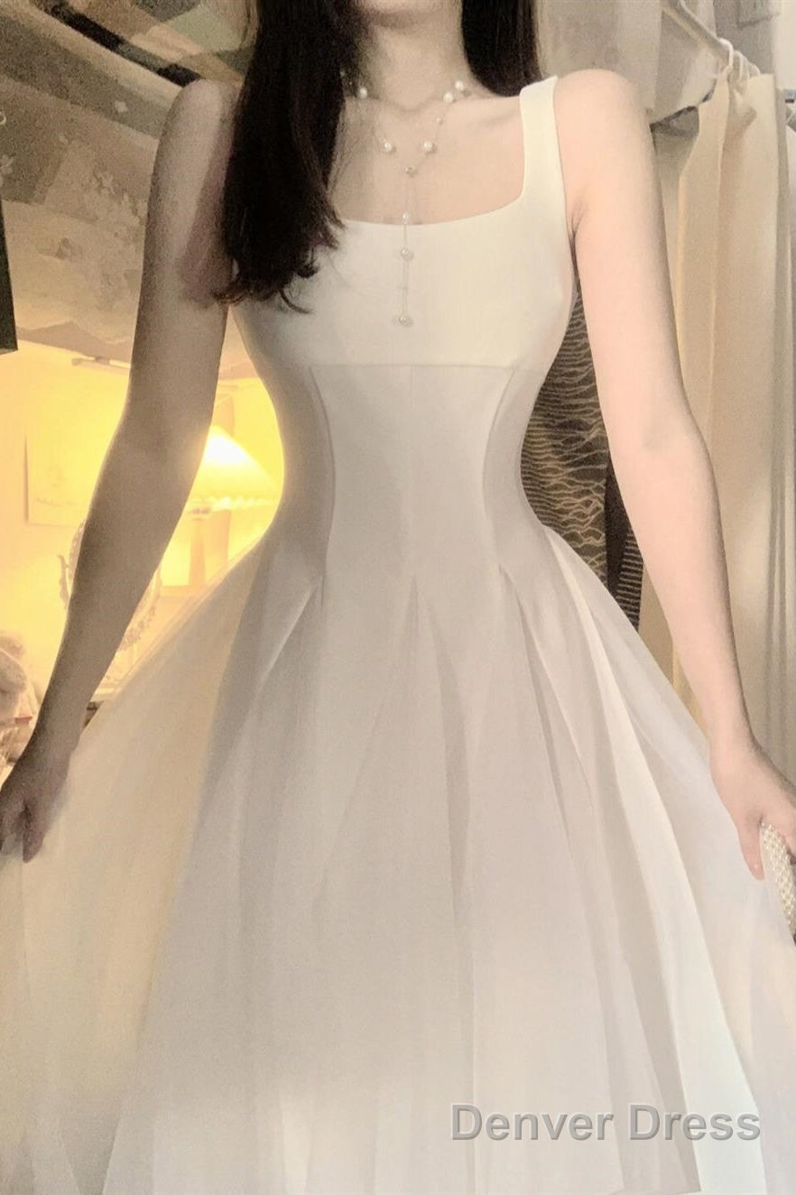 Sexy A Line Square Neckline Prom Dress Holiday Dress Night Dresses Birthday Outfits