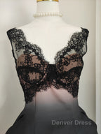 Sexy A Line V Neckline Satin Lace Vacation Dress Short Birthday Dresses