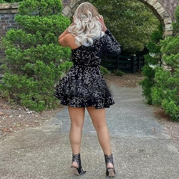 Sexy Birthday Dress Black Sequin Homecoming Dresses Birthday Outfits
