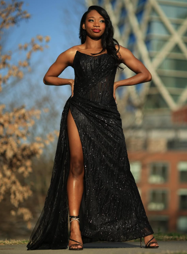 Sexy Black Lace Sequin Slit Long Prom Dress Mermaid Prom Dresses