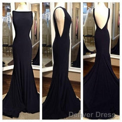 Sexy Black Prom Dress, Prom Dresses, Evening Gown, Graduation School Party Dress, Winter Formal Dress