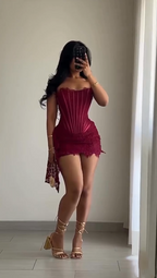 Sexy Burgundy Strapless Lace Sheath Short Cocktail Dress Homecoming Dresses