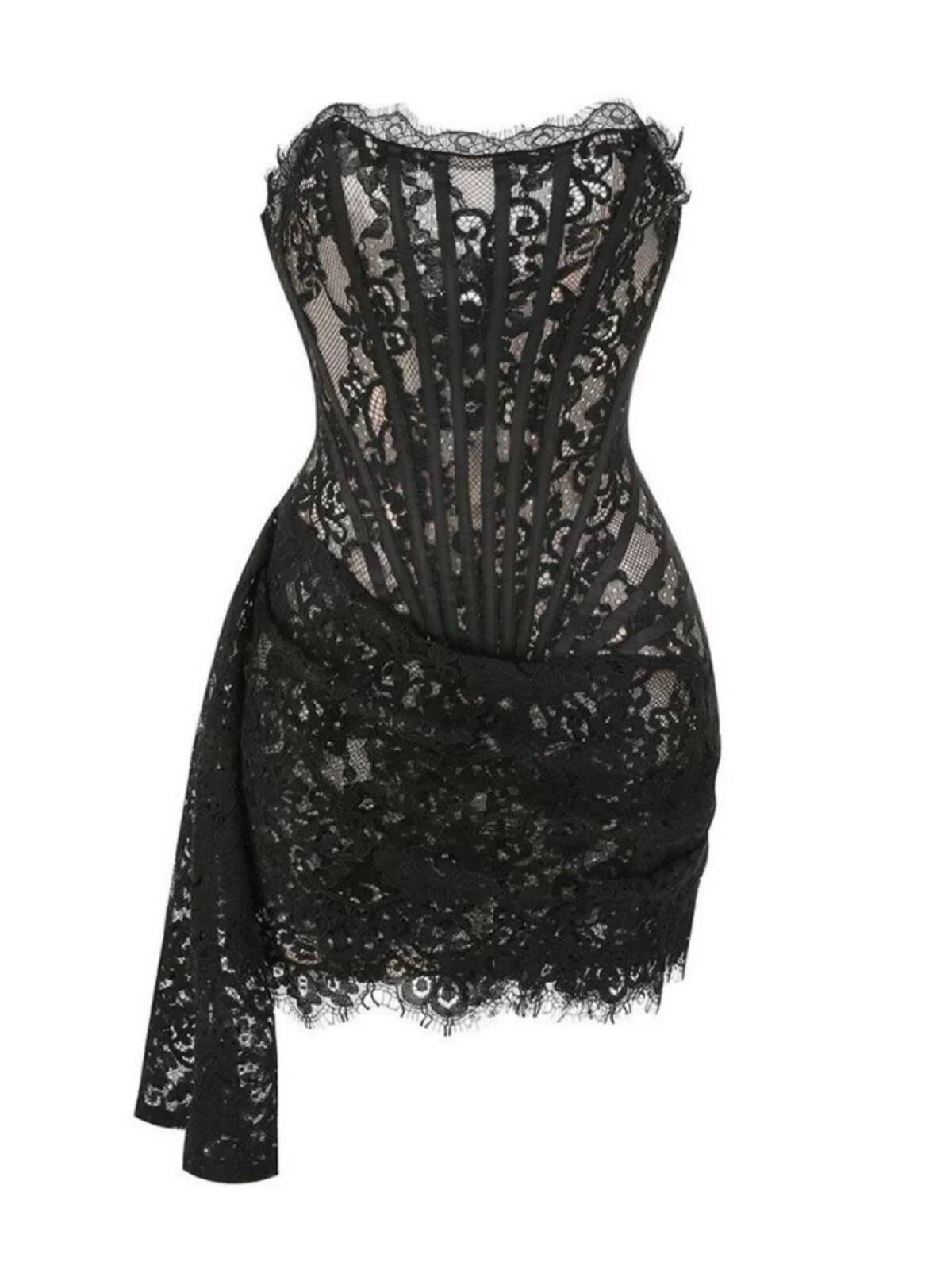 Sexy Burgundy Strapless Lace Sheath Short Cocktail Dress Homecoming Dresses