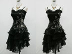 Sexy Cocktail Dress Straps Sleeveless Black Short Prom Dress Homecoming Dresses