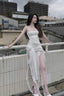 Sexy High Low Strapless White Prom Dresses 21Th Birthday Outfit