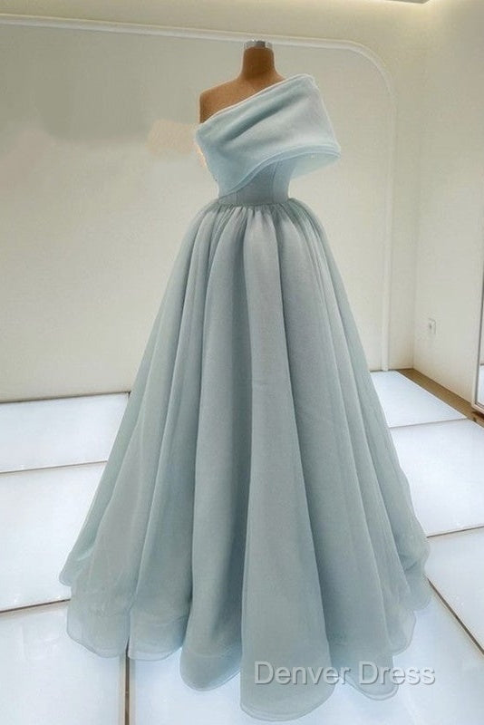 Sexy Long One Shoulder Prom Dresses