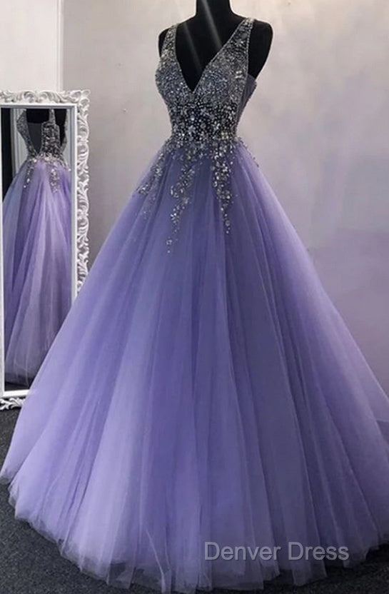 Sexy Long Prom Dresses With Beading,Evening Dresses,Charming Dance Dresses Secondary image