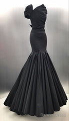 Sexy Mermaid Long Black Prom Dresses