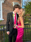 Sexy Mermaid Long Hot Pink Prom Dresses 22th Birthday Outfits
