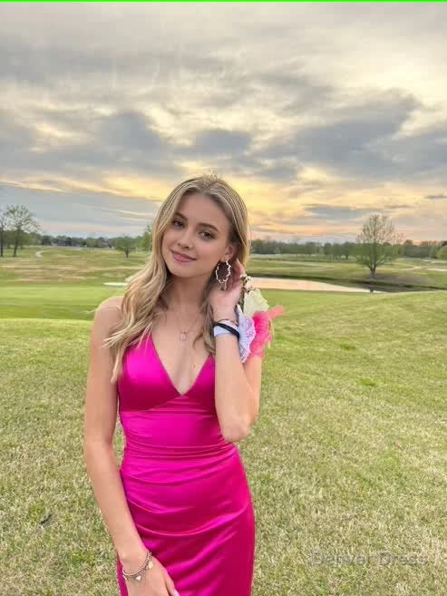 Sexy Mermaid Long Hot Pink Prom Dresses 22th Birthday Outfits