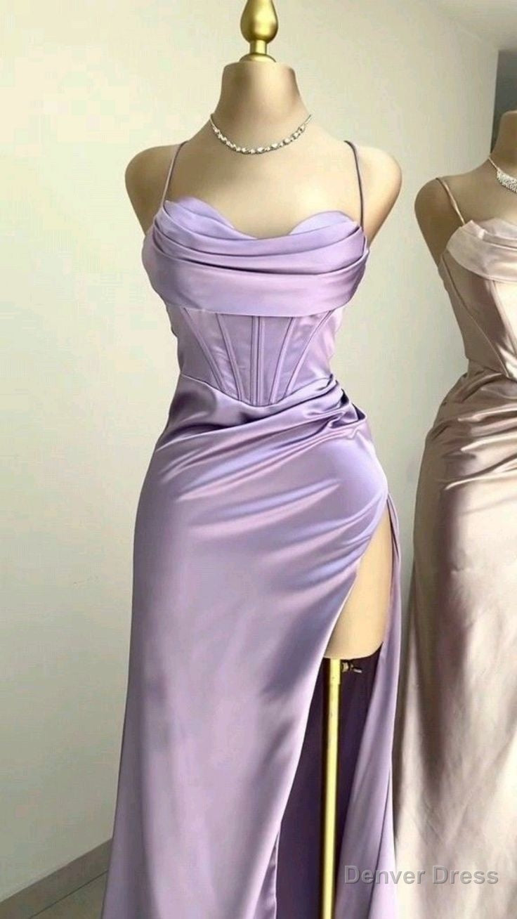 Sexy Mermaid Spaghetti Straps Black Long Prom Dress Backless Prom Dresses