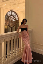 Sexy Mermaid Sweetheart White Long Satin Prom Dresses Birthday Outfits