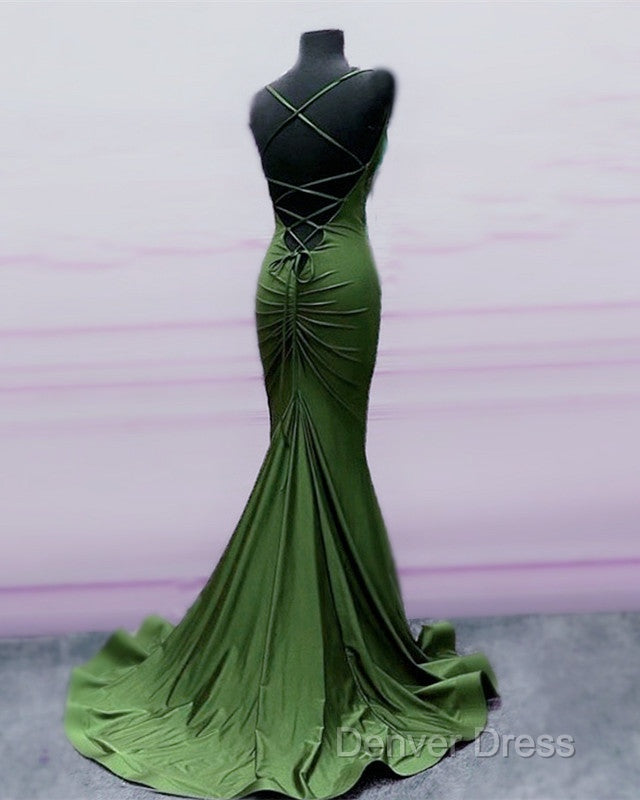 Sexy Open Back Mermaid Bridesmaid Dresses Spaghetti Straps Secondary image