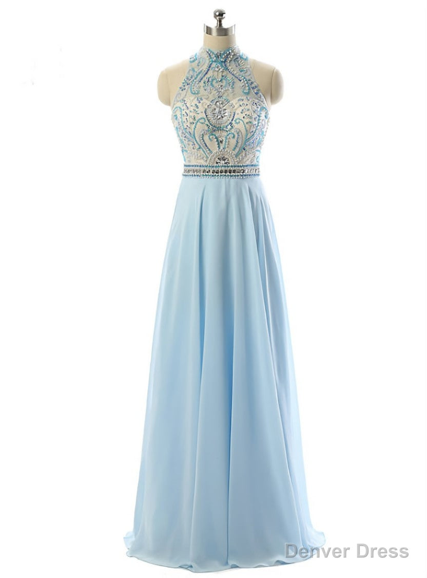 Sexy Prom Dresses Sleeveless Party Prom Dresses Open-Back Prom Dresses