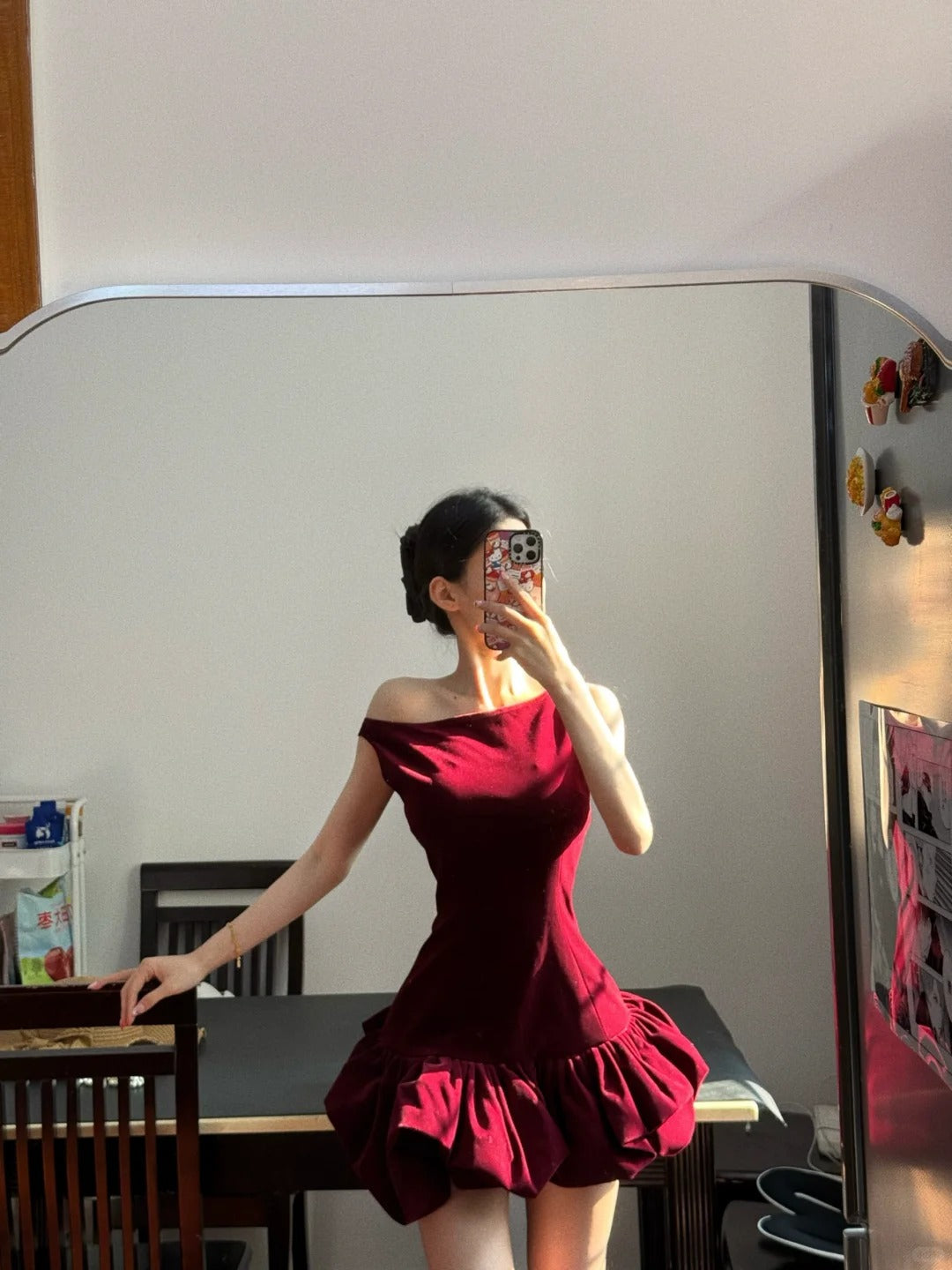 Sexy Red Sleeveless Waisted Flower Bud Skirt 17Th Birthday Homecoming Dresses Main image
