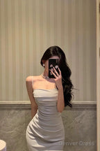 Sexy Sheath Spaghetti Straps Long Prom Dresses Birthday Outfits Prom Gowns