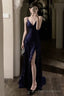 Sexy Sheath Spaghetti Straps Navy Blue Sequin Beach Dress WomenS Vacation Dress Birthday Dresses