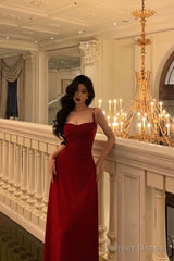 Sexy Sheath Spaghetti Straps Red Knee Length Prom Dresses Birthday Outfits