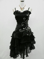 Sexy Sheath Straps Sleeveless Black Short Prom Dresses